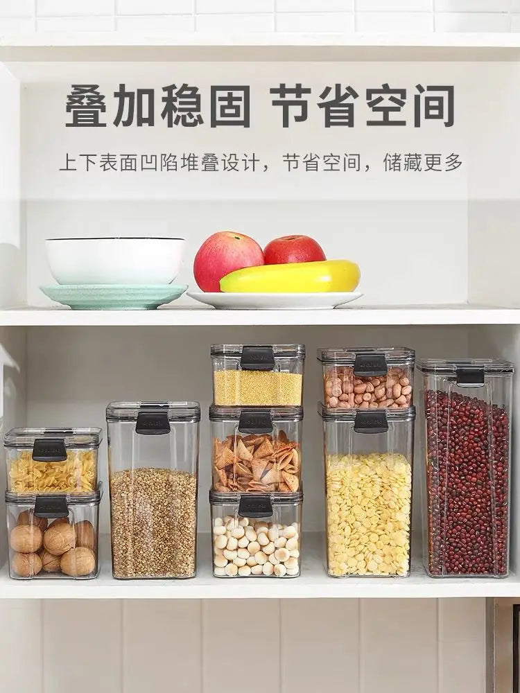 Afralia™ Cereal & Spice Storage Jars with Lids: Kitchen Pantry Organizers & Containers