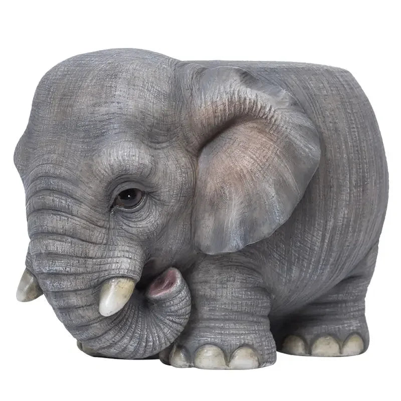 Afralia™ Animal Resin Sculpture Footstool Seat - Creative Cartoon Statue Chair Stool