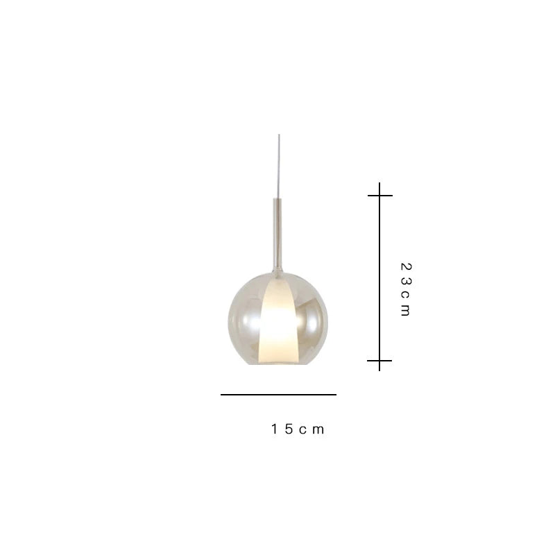 Afralia™ Designer Glass Chandelier Pendant Light for Dining Room Kitchen Loft Home Decor