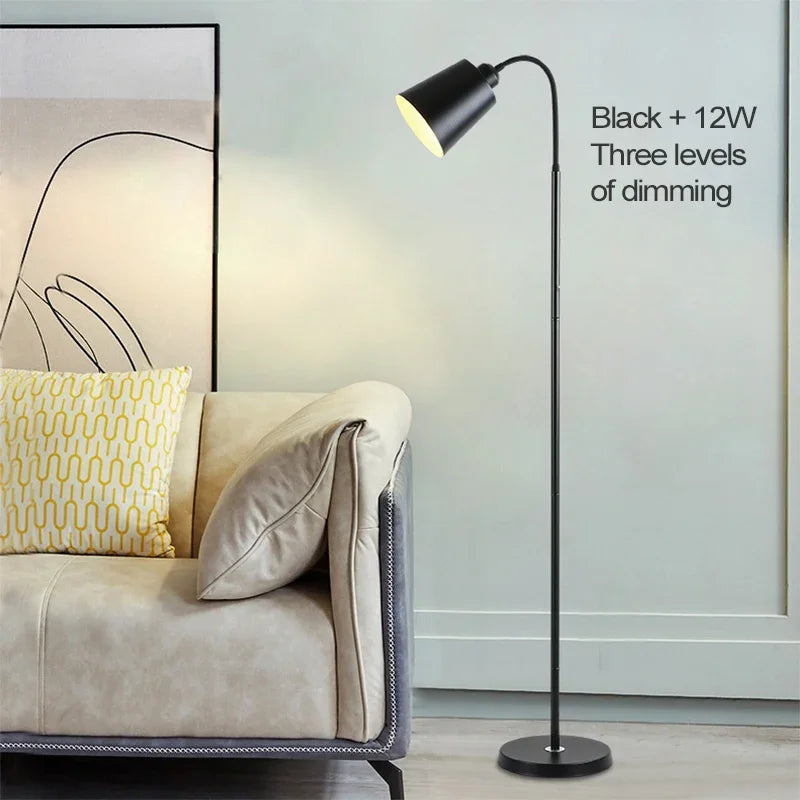 Afralia™ Nordic LED Floor Lamp for Home Decor and Lighting in Bedroom Living Room