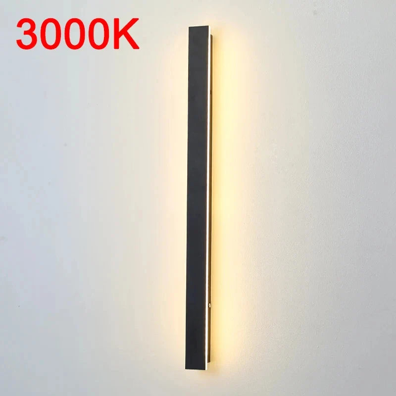 Afralia™ Outdoor Waterproof LED Wall Lamp, Modern Acrylic Light Source, IP65 Level WaterResistance