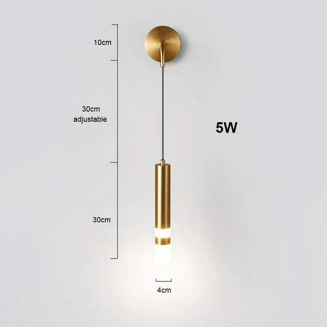 Afralia™ Modern LED Wall Light for Headboards & Background, Nordic Style Living Room Decoration