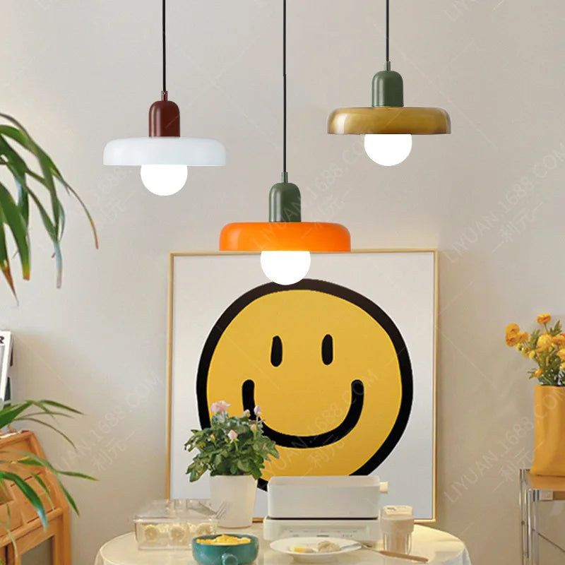 Nordic Glass Pendant Light Single Head Lamp for Indoor Decor by Afralia™