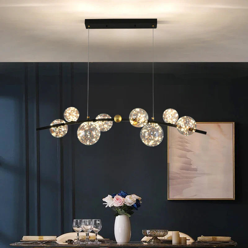 Afralia™ LED Chandelier: Luxury Interior Lighting for Modern Living, Kitchen, or Dining Room