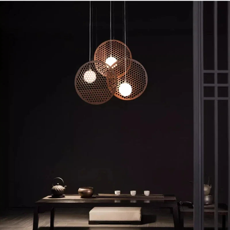 Afralia™ Modern LED Wooden Pendant Lights for Kitchen Office Bedroom Dining Room