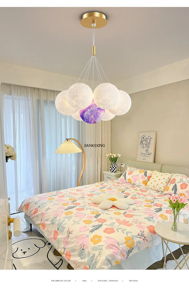 Afralia™ Bubble Ball LED Pendant Lights: Modern Chandelier for Living Dining Bedroom Office Decor