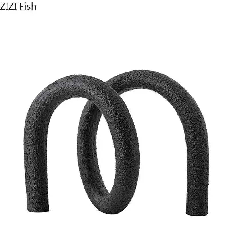 Afralia™ Abstract Twisted Knot Sculpture for Room Aesthetics Decor