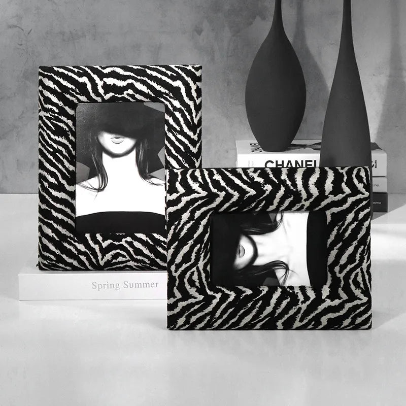 Leopard Print Photo Frame: Afralia™ Desktop & Wall Decoration Piece