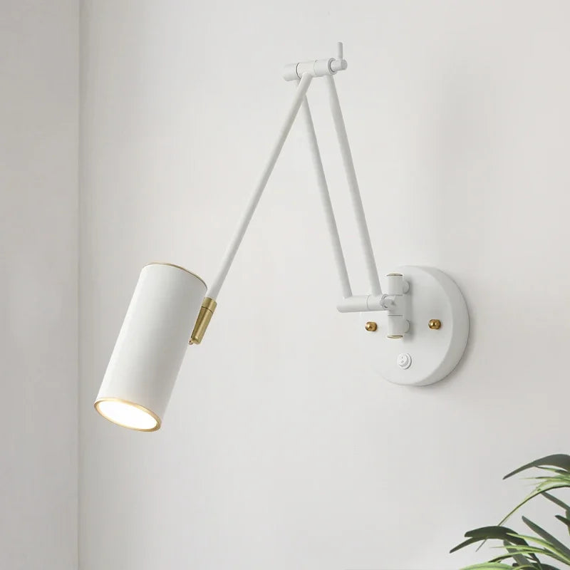 Afralia™ Modern Adjustable Swing Arm Wall Lamp: Illuminate Your Space with Style and Functionality