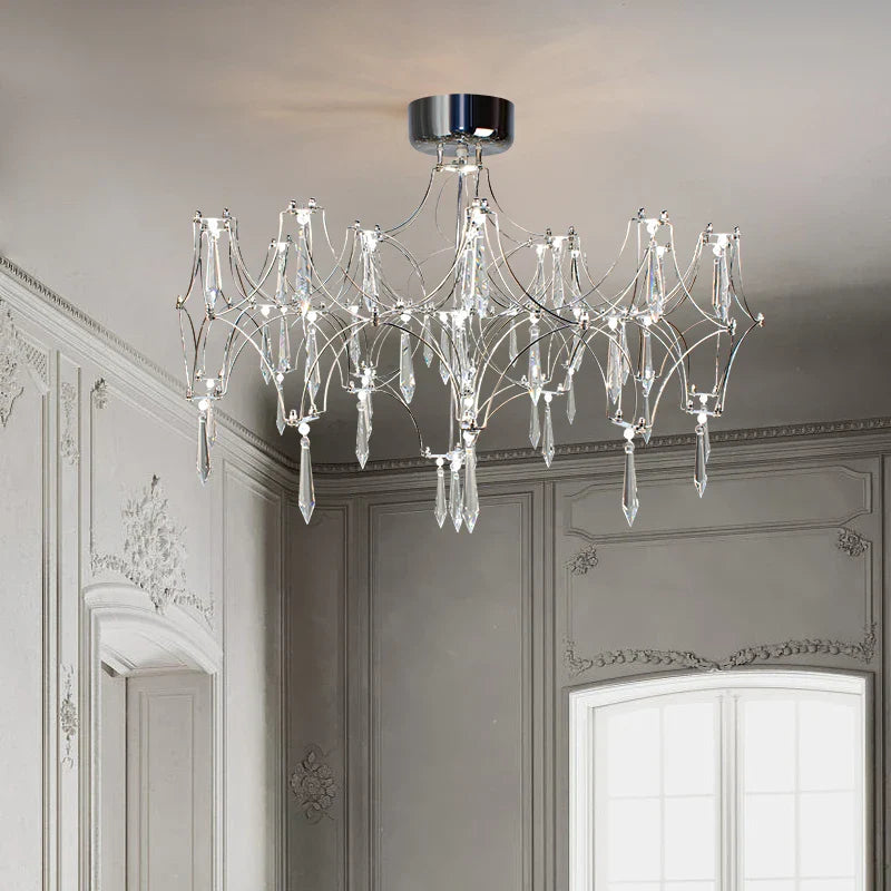 Afralia™ Crystal Chandelier Pendant Light for Home Decor Lighting
