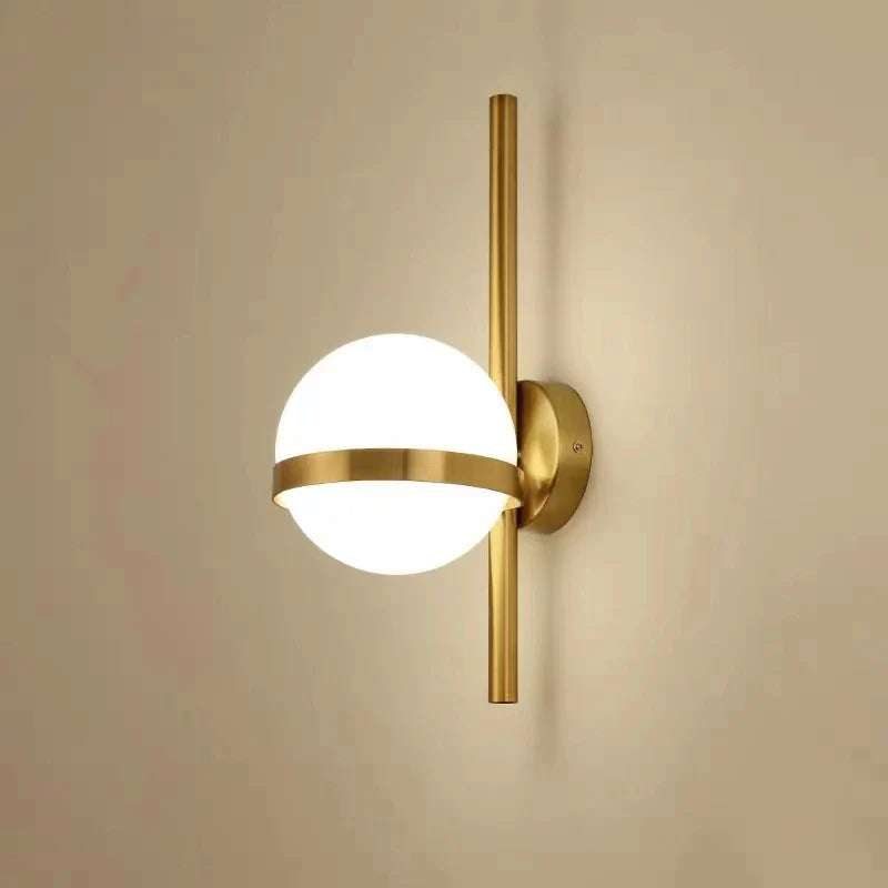 Afralia™ Modern Glass Wall Sconce for Living Room Bedroom Aisle Decor