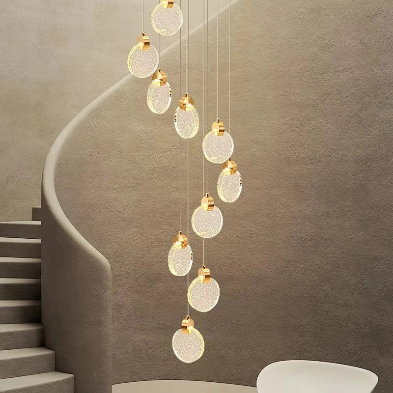 Afralia™ Modern Crystal Bubble Chandelier for Living Room Kitchen Décor
