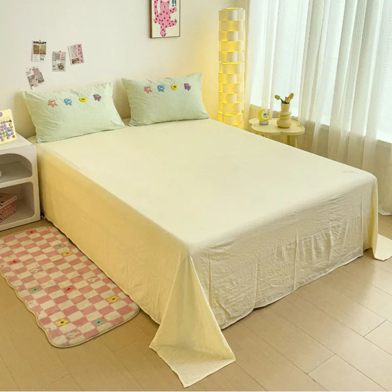 Afralia™ Cartoon Embroidery Bedding Set for Single & Double Sleepers
