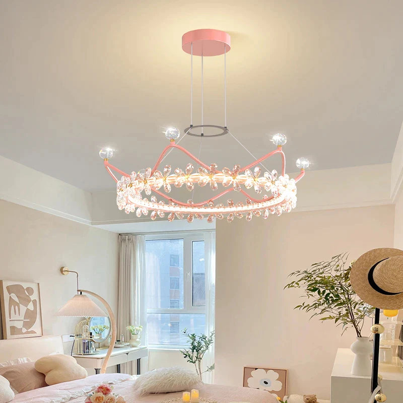 Afralia™ Petal Crystal Chandelier: Elegant Living Room Bedroom Light, Luxury Nordic Design