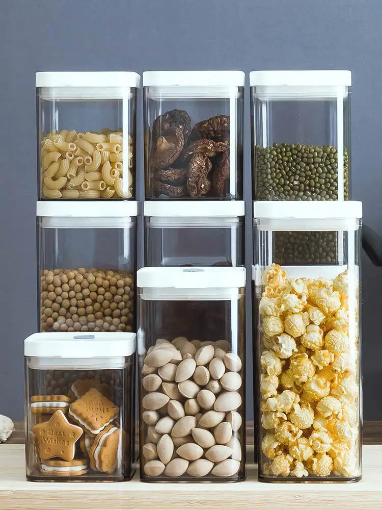 Afralia™ Bulk Hermetic Food Storage Container Plastic Organizer