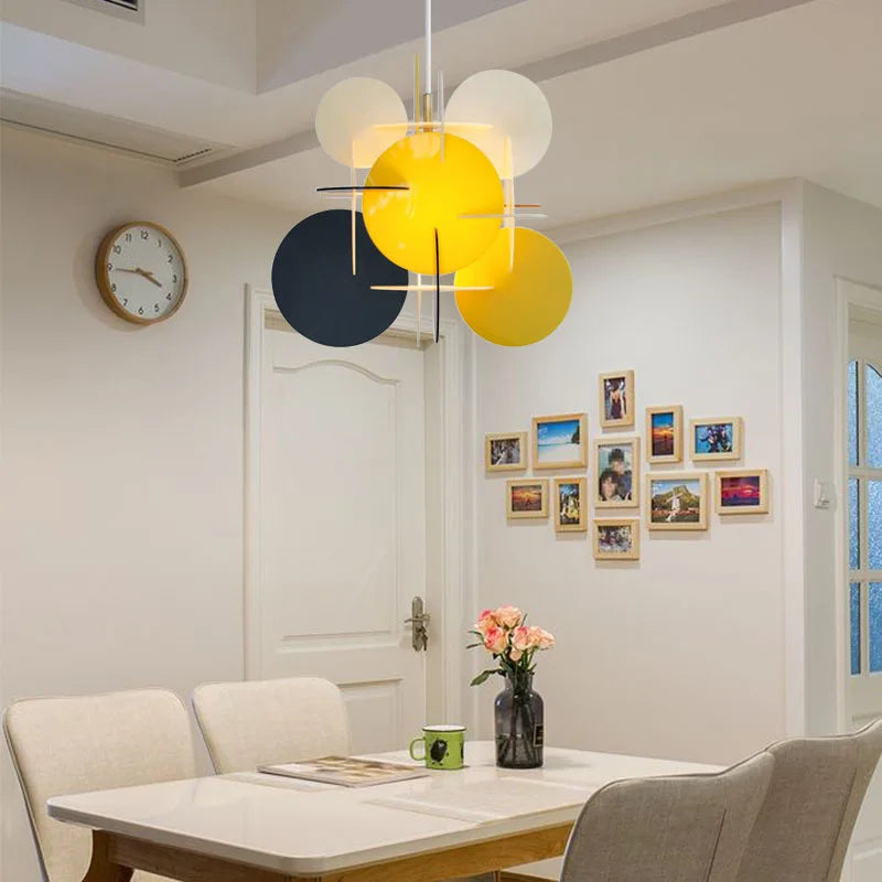 Afralia™ LED Acrylic Pendant Lights: Nordic Creative Splice, Colorful for Living Room & Children's Room
