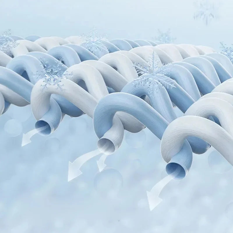 Afralia™ Ice Silky Cooling Mat Striped Bed Cover Skin-Friendly Pad