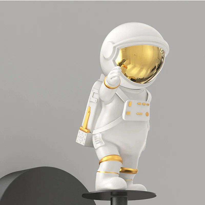 Afralia™ Kids Astronaut Wall Lamp: Modern Space Theme Bedroom Light Fixture