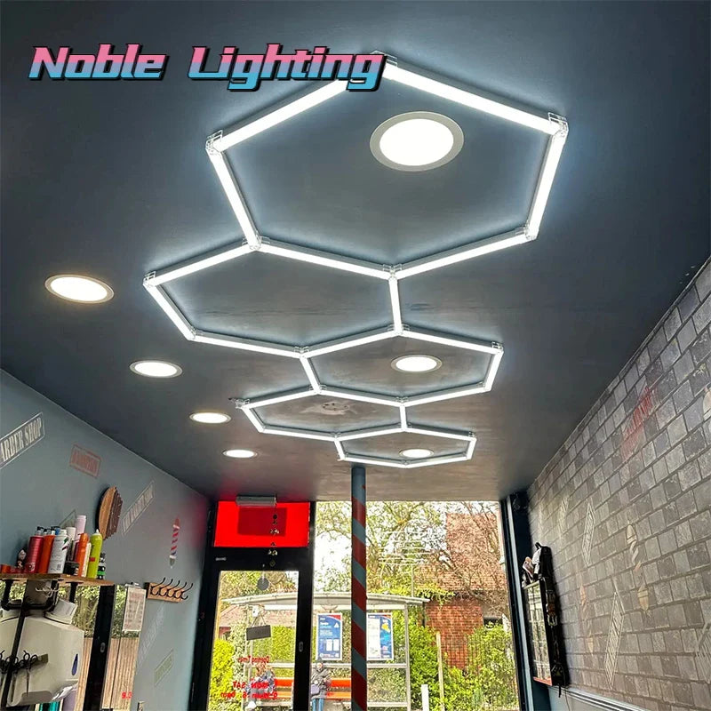 Afralia™ Honeycomb LED Ceiling Light: Custom Link for Worksop Gym