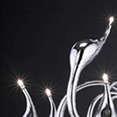 Afralia™ Iron Swan Pendant Lamp | Nordic LED Chandelier for Home Decor