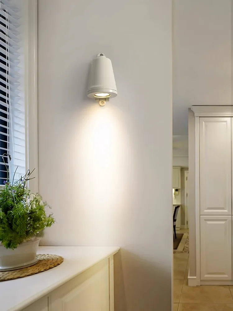 Afralia™ Outdoor Wall Lamp: Minimalist Cream Style for Villa Courtyard, Balcony, Staircase