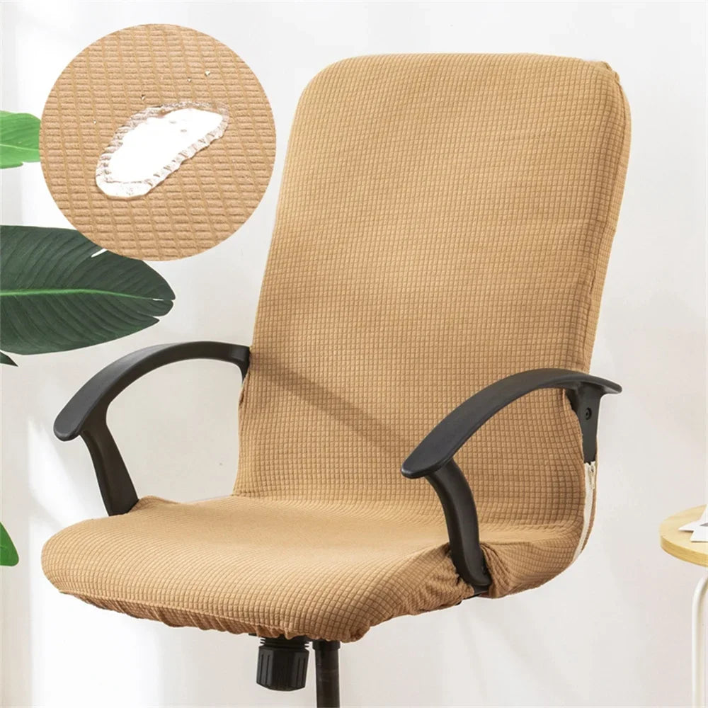 Afralia™ Solid High Armchair Cover Elastic Accent Seat for Home Office