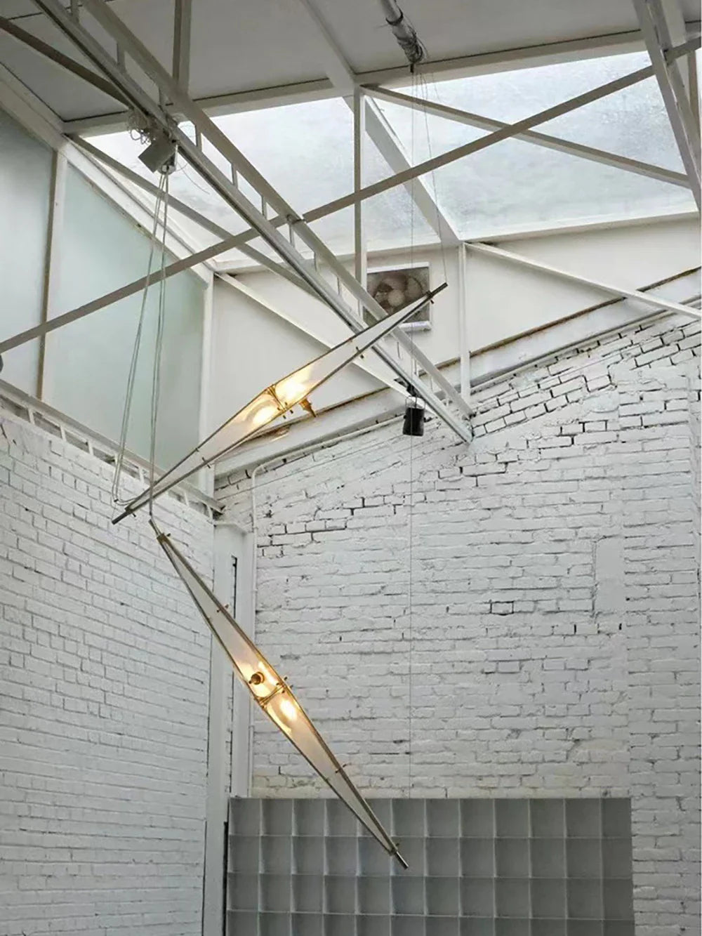 Afralia™ Glass Cone Chandelier: Height Adjustable Luxury Art Indoor Pendant Lamp