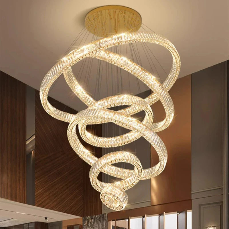 Afralia™ LED Chandelier for Modern Bedroom Living Room Decor Lighting