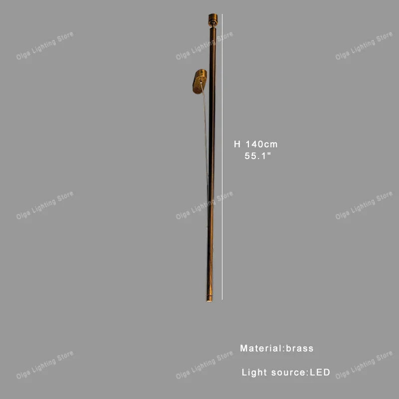 Afralia™ Luxury LED Long Strip Light for Living Room Art Decor
