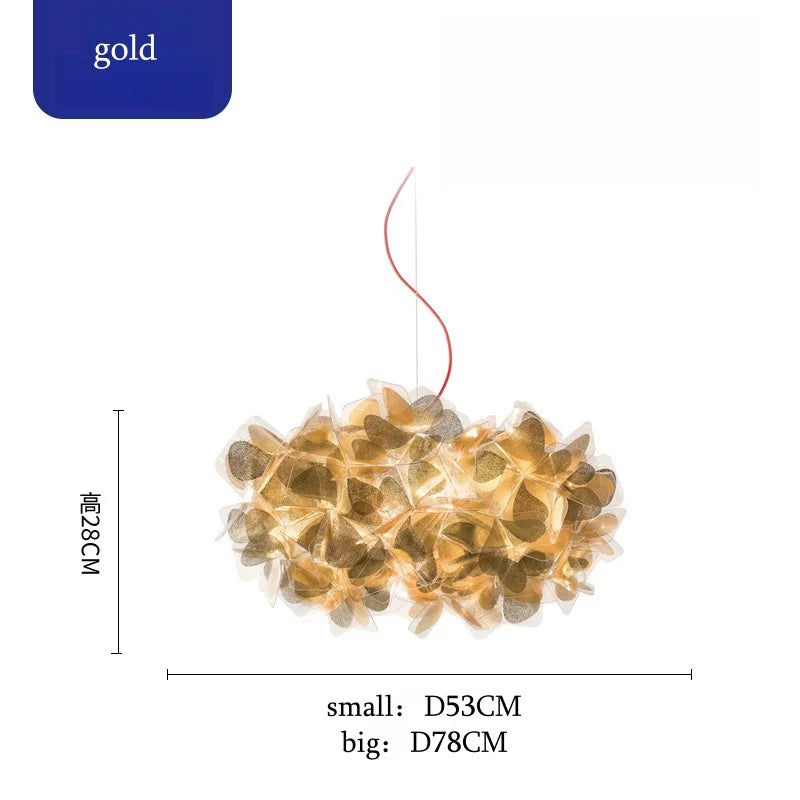 Afralia™ Elegant Petal Chandelier Pendant Light for Dining Room Ceiling Lighting