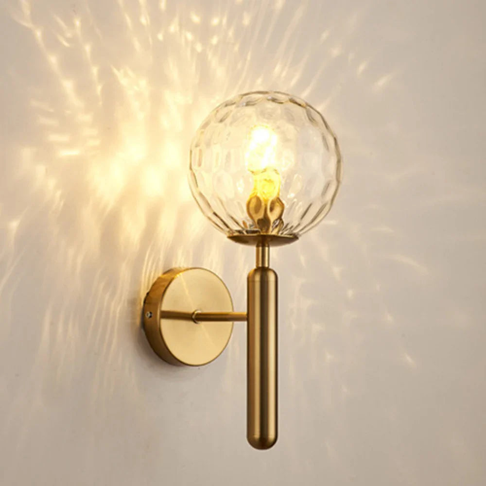 Nordic Gold Metal Wall Sconce Light by Afralia™ - Industrial Elegance for Bedroom, Bathroom & More.