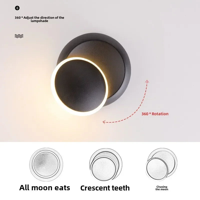 Afralia™ Nordic Rotatable LED Wall Lamp for Modern Living Spaces