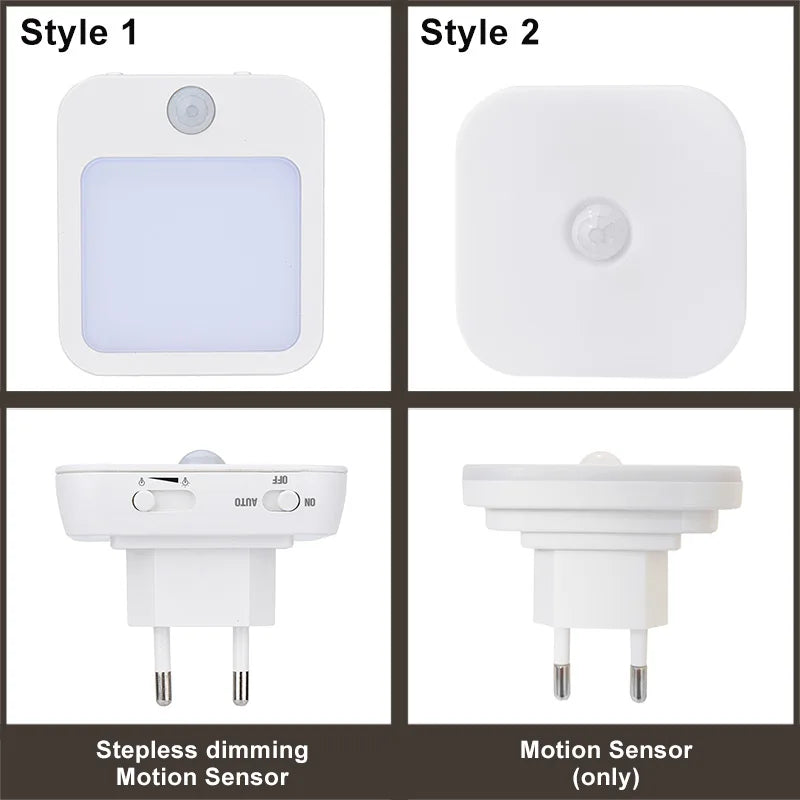 Afralia™ Motion Sensor LED Night Light for Bedside Table Bedroom