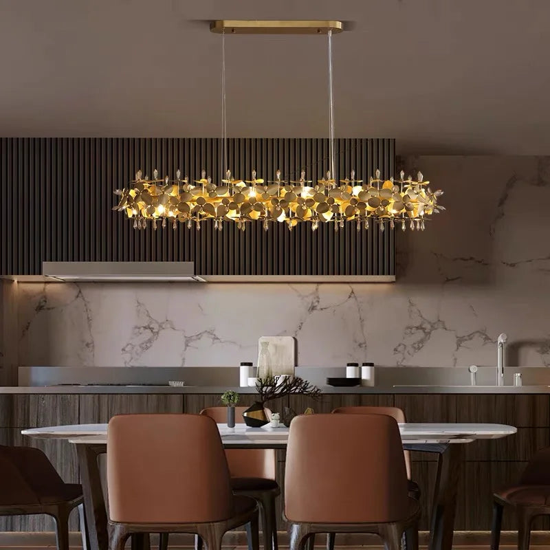 Afralia™ Firefly Crystal Ceiling Chandelier - Elegant Lighting Fixture for Home, Dining, or Hotel