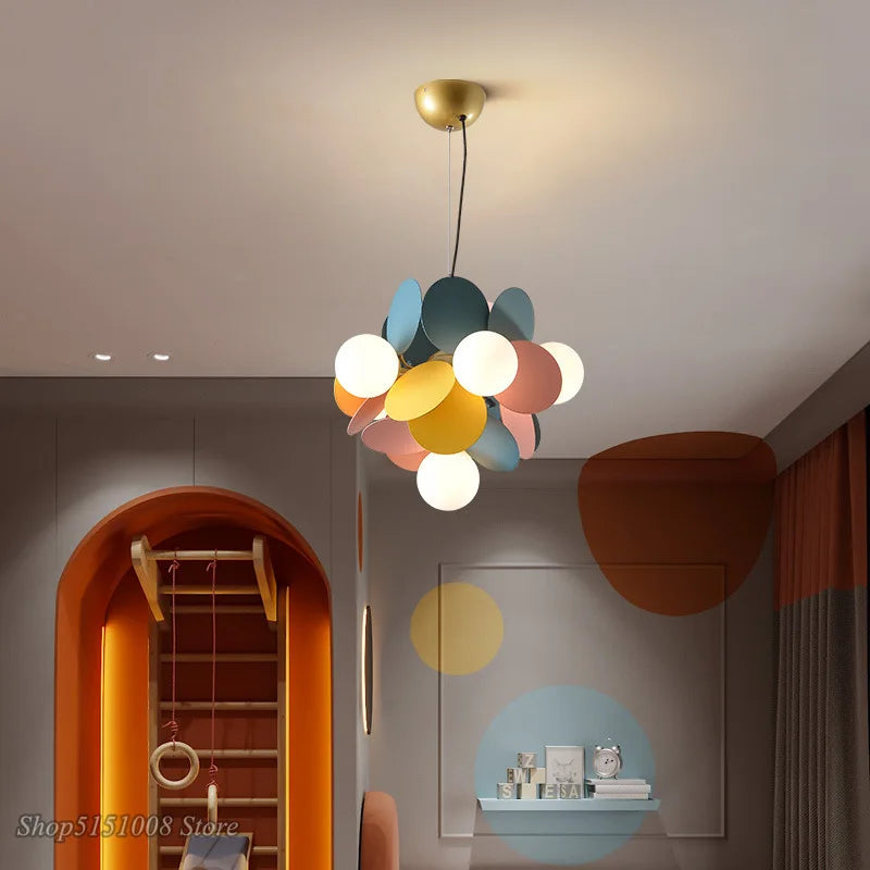 Afralia™ Macaron LED Pendant Lights for Modern Home Decor