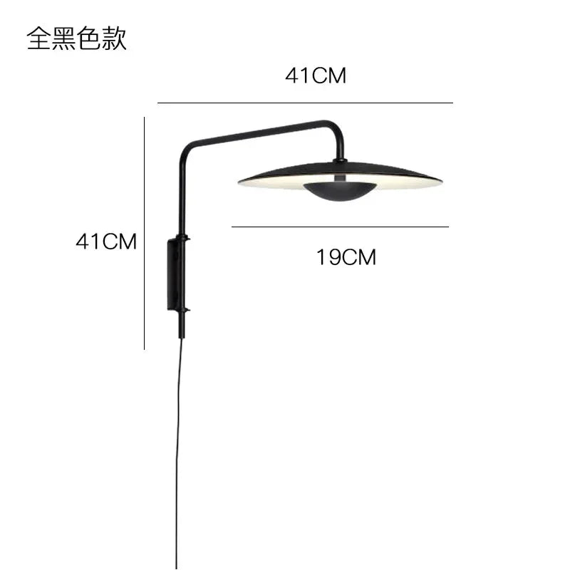 Afralia™ Iron Art Swing Arm Wall Lamp Home Decor Adjustable Sconce