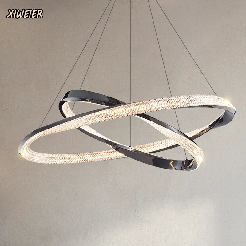 Afralia™ Modern Designer Circular Pendant Lamp for Living, Dining, and Bedroom