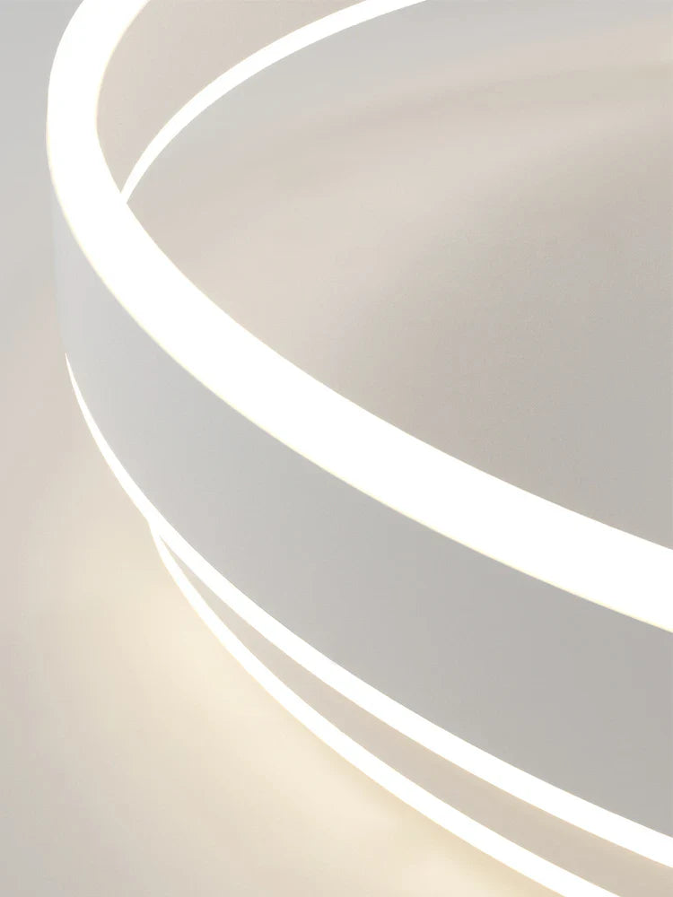Afralia™ Modern LED Chandeliers | Black White Lights | Round Lamps