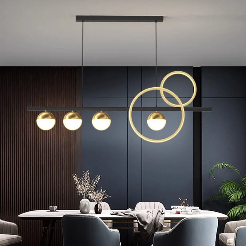 Afralia™ Modern LED Chandeliers for Living & Dining Rooms: Indoor Hanging Light Lamps
