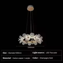 Afralia™ Petal Acrylic Ceiling Pendant: Modern Luxury Dining Room Home Decoration Light