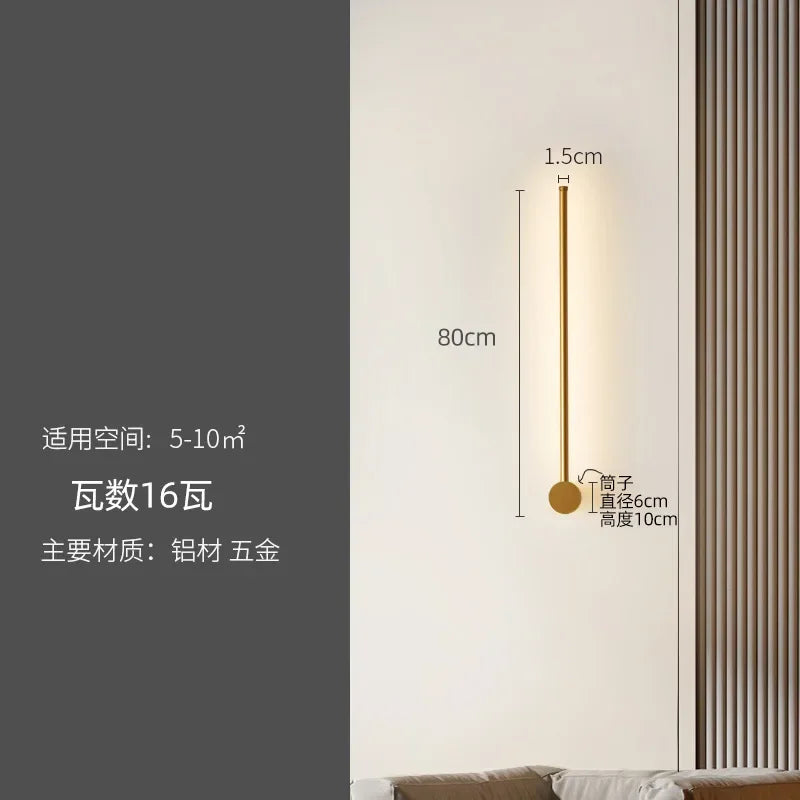 Afralia™ LED Strip Wall Lamp for Creative Staircase Aisle Background Wall Lighting