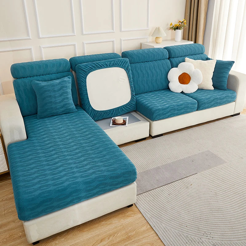 Afralia™ Jacquard Sofa Seat Cover Furniture Protector Stretch Washable Slipcovers