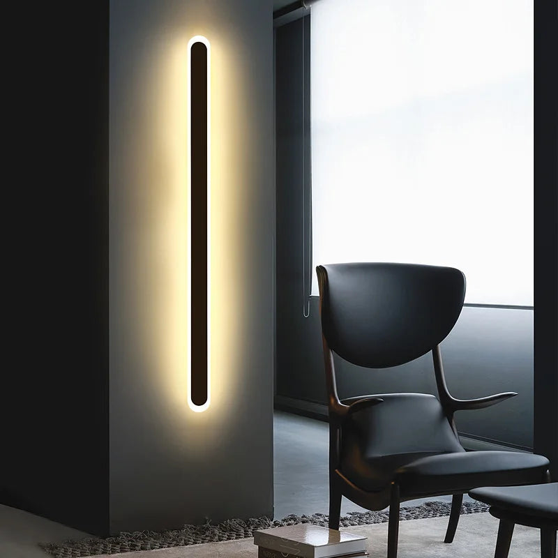 Afralia™ Modern LED Wall Light Sconce for Energy-Efficient Indoor Living Room Decoration