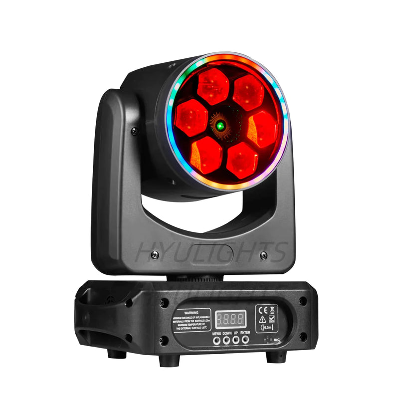 Afralia™ Mini BEE EYE LED Moving Head Beam Laser Halo Stage DJ Lights