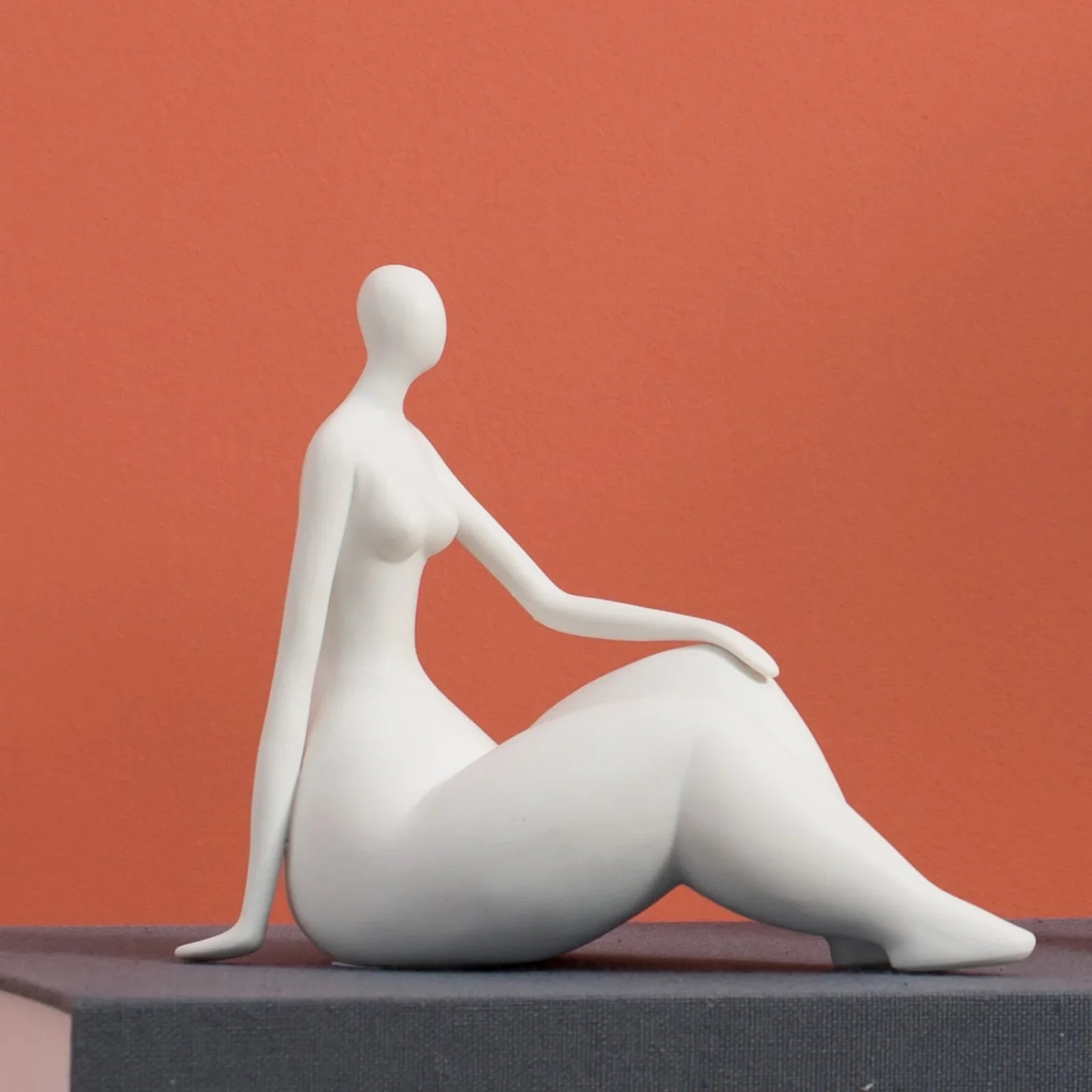 Ceramic Nude Woman Figurine - Afralia™ Home Decor Ornament