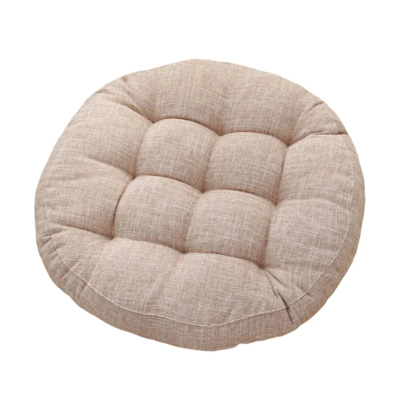 Afralia™ Yoga Round Mat Pouf Seat Pillows for Comfortable Seating and Meditation