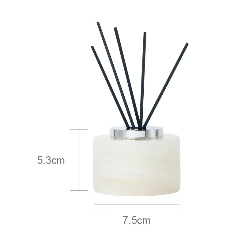 Afralia™ White Onyx Marble Bathroom Accessories Set for Elegant Bath Decor