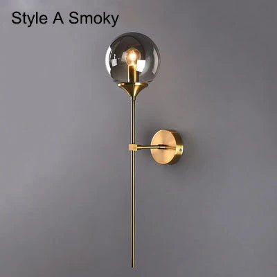 Afralia™ Vintage Loft Chandelier E27 Round Ball Light Ceilling Lamp Black Gold