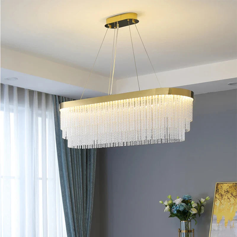 Afralia™ Crystal Pendant Light - Luxury Nordic Lamp for Home and Restaurant