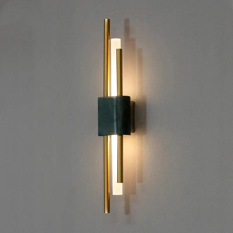 Afralia™ Modern LED Marble Wall Lamp for Home Decor & Lighting